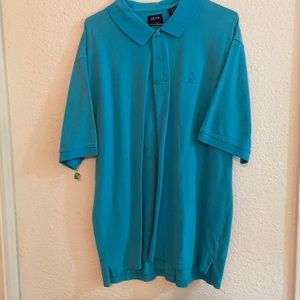 Turquoise IZOD XL Polo SS Shirt